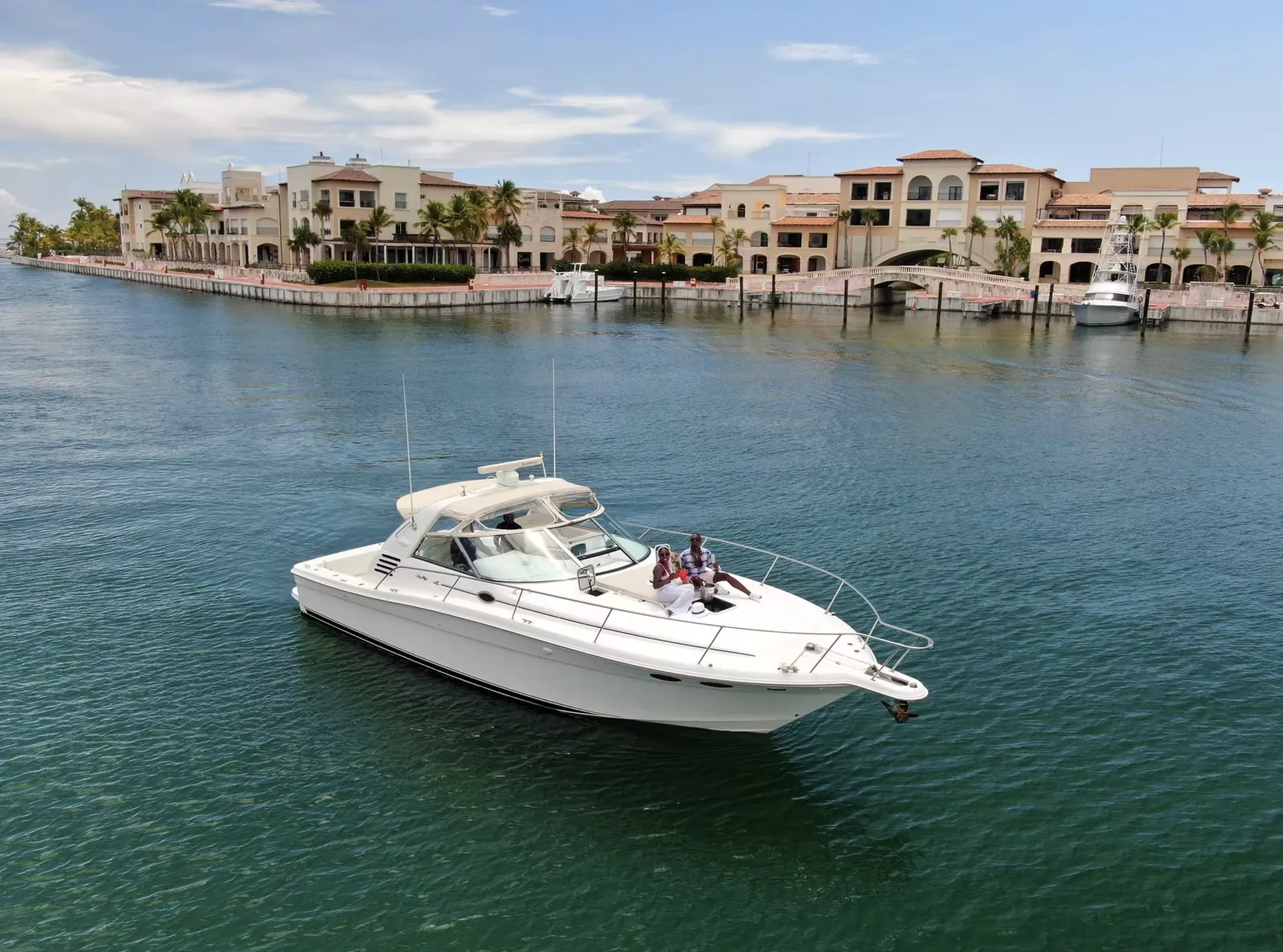 Polo 40, 40ft boat for private charter, up to 8 guests
